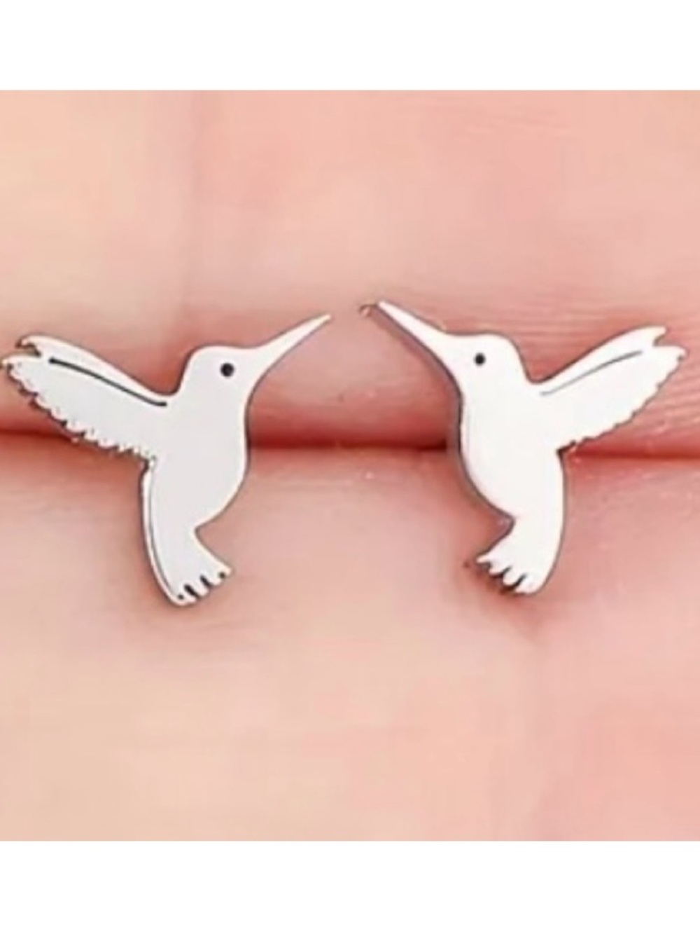 Stainless Steel Hummingbird Earrings